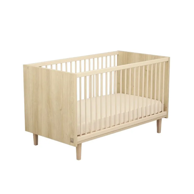 Lit évolutif Little Big Bed 140 x 70 cm Paloma aspect chêne sépia/beige