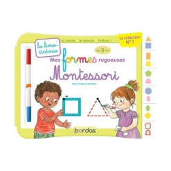 Livre-ardoise Mes formes rugueuses Montessori