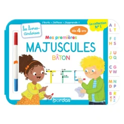 Livre ardoise Mes premières majuscules bâton
