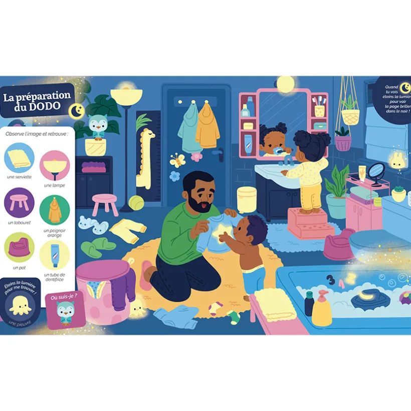 Livre cherche et trouve "Au dodo" 3ans+