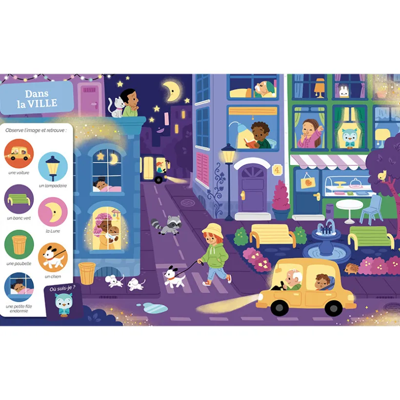 Livre cherche et trouve "Au dodo" 3ans+