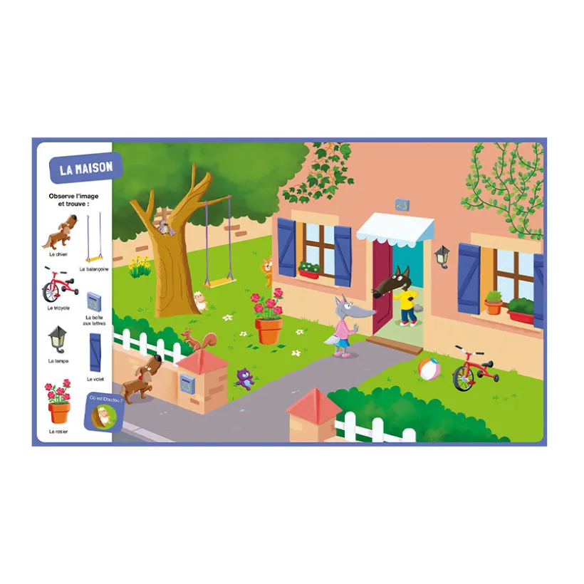Livre "Cherche et trouve P'tit Loup - A la maison"