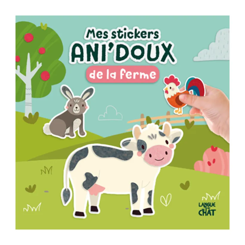 Livre à compléter Mes stickers ani'doux de la ferme