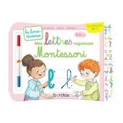 Livre d'apprentissage Lettres Rugeuses Montessori