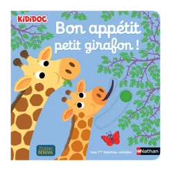 Livre d'éveil animé Bon appétit petit girafon !