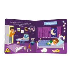Livre à flaps "Mon anim'agier - Je brille dans la nuit"