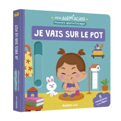 Livre à flaps "Mon anim'agier - Je vais sur le pot"