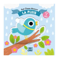Livre à flaps "Petit oiseau découvre la pluie"