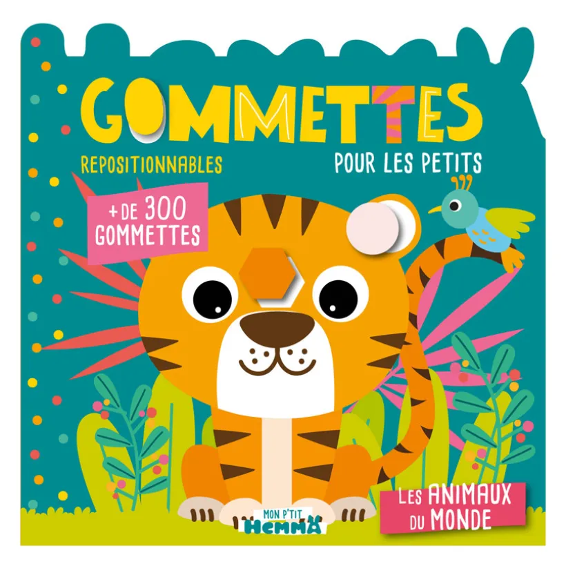 Livre Gommettes sur Les animaux du monde