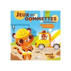 Livre Hemma et moi jeux avec gommettes - Les chantiers