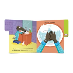 Livre imagier flaps "P'tit Loup - Je suis tout propre"