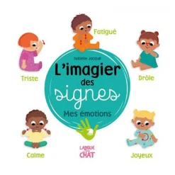 Livre L'imagier des signes - Mes émotions