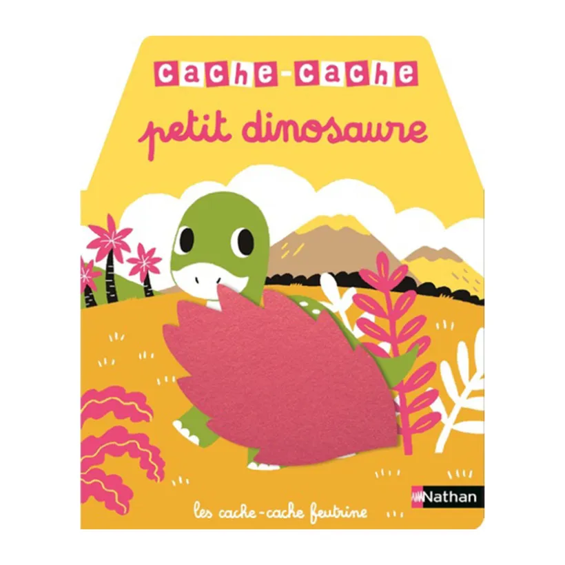 Livre matière Cache-cache petit dinosaure
