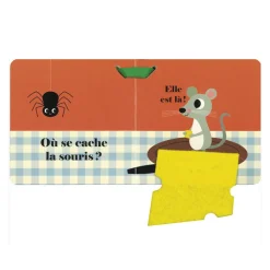 Livre matière pour poussette Où est le chien ?