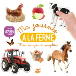 Livre Mon bel imagier à compléter Ma journée à la ferme