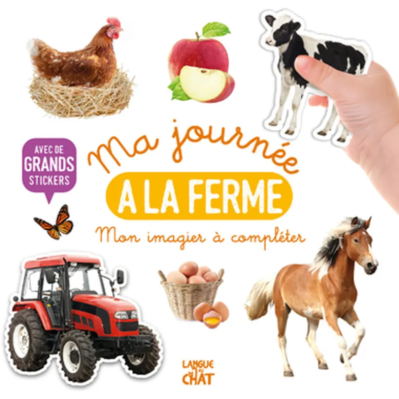 Livre Mon bel imagier à compléter Ma journée à la ferme