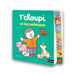 Livre à onglets "T'choupi et les animaux"
