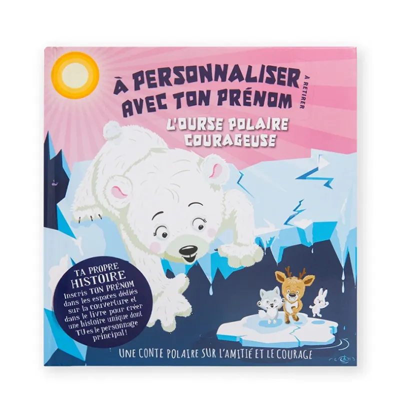 Livre personnalisable ourse polaire courageuse fille