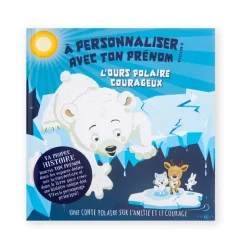 Livre personnalisable ours polaire courageux garçon