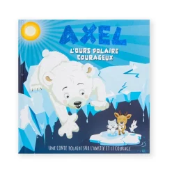 Livre personnalisé Axel l'ours polaire courageux
