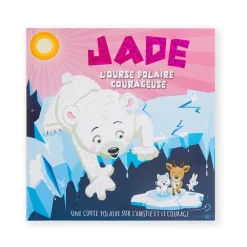 Livre personnalisé Jade l'ourse polaire courageuse