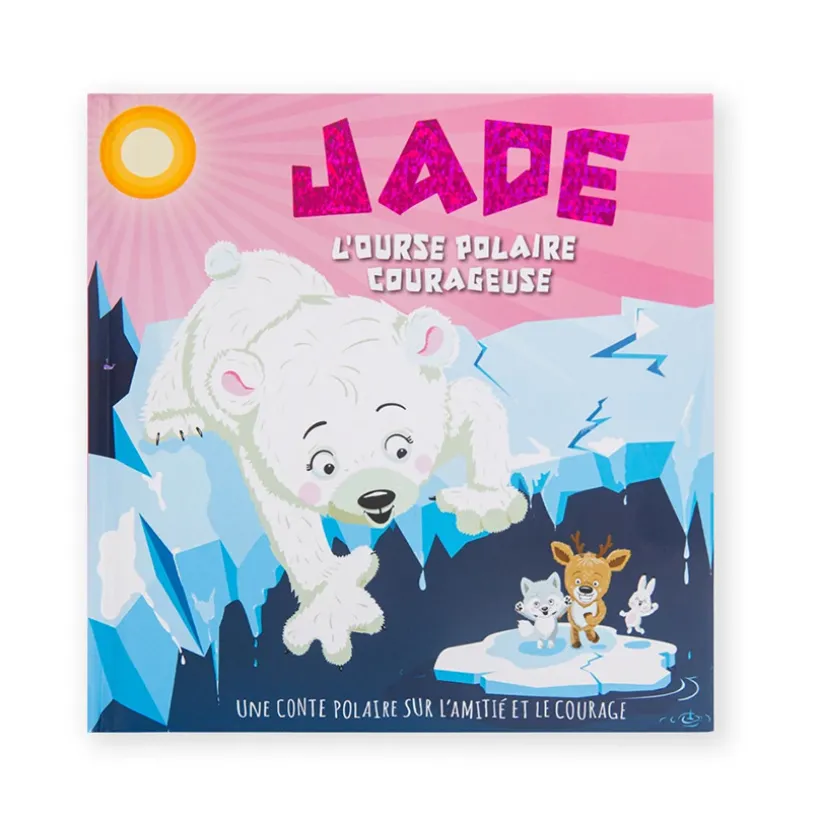 Livre personnalisé Jade l'ourse polaire courageuse