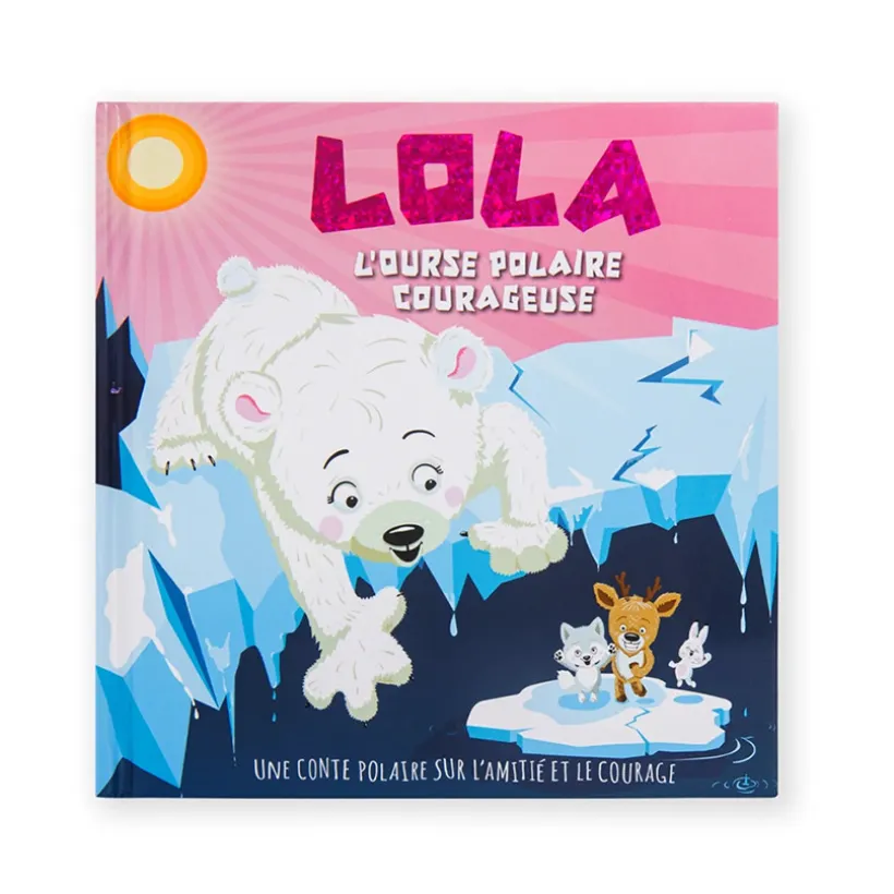 Livre personnalisé Lola l'ourse polaire courageuse