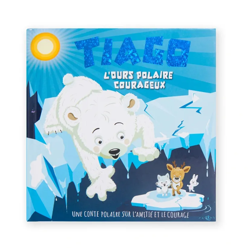 Livre personnalisé Tiago l'ours polaire courageux