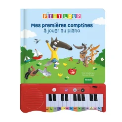 Livre piano "P'tit Loup - Mes premières comptines à jouer au piano"