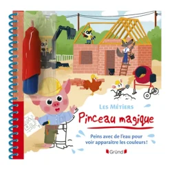 Livre à pinceau magique Les métiers