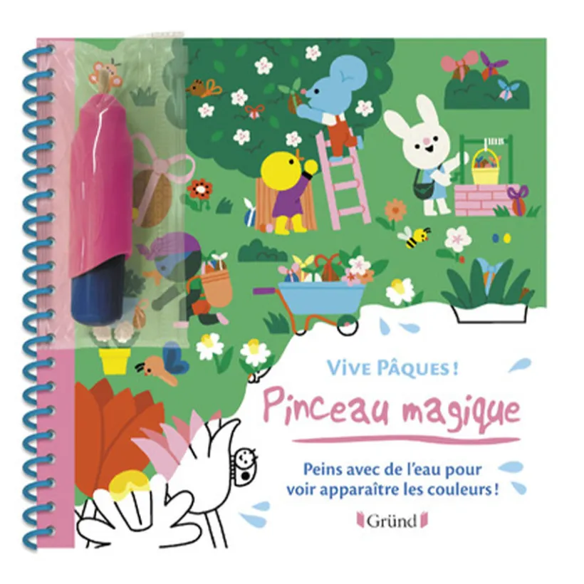Livre à pinceau magique Vive Pâques