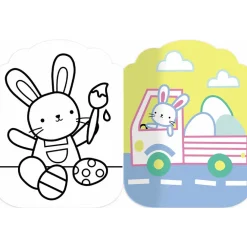 Livre Pâques "Je colorie sans dépasser" 3ans+