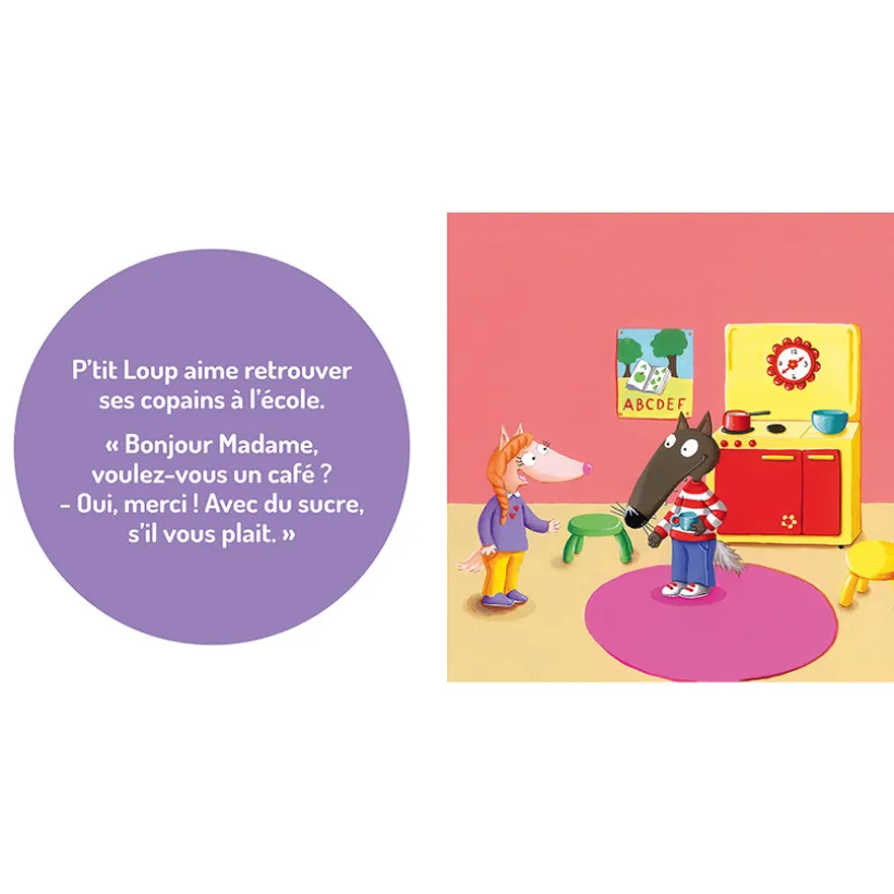 Livre "P'tit Loup aime l'école"1ans+