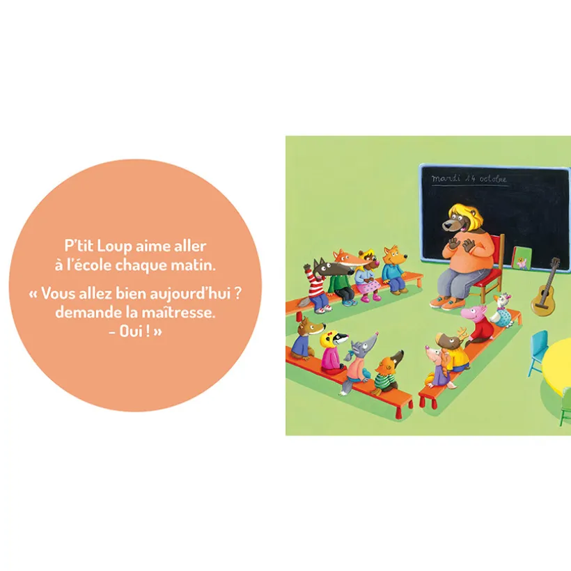 Livre "P'tit Loup aime l'école"1ans+