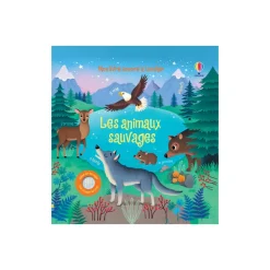 Livre sonore à toucher Les animaux sauvages