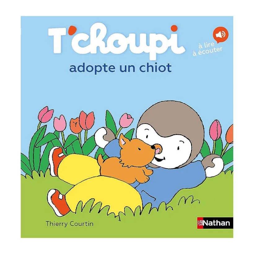 Livre T'choupi adopte un chiot