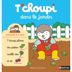 Livre T'Choupi dans le jardin