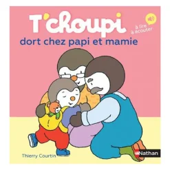Livre T'Choupi dort chez Papi et Mamie