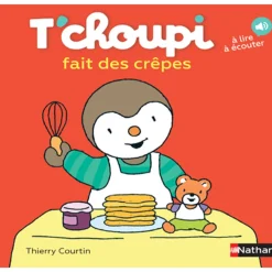 Livre T'choupi fait des crêpes