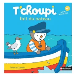 Livre T'Choupi fait du bateau