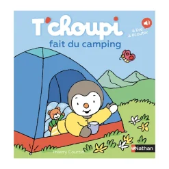 Livre T'choupi fait du camping
