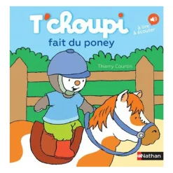 Livre T'choupi fait du poney