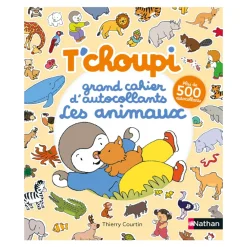 Livre T'Choupi Grand cahier d'autocollants Les animaux