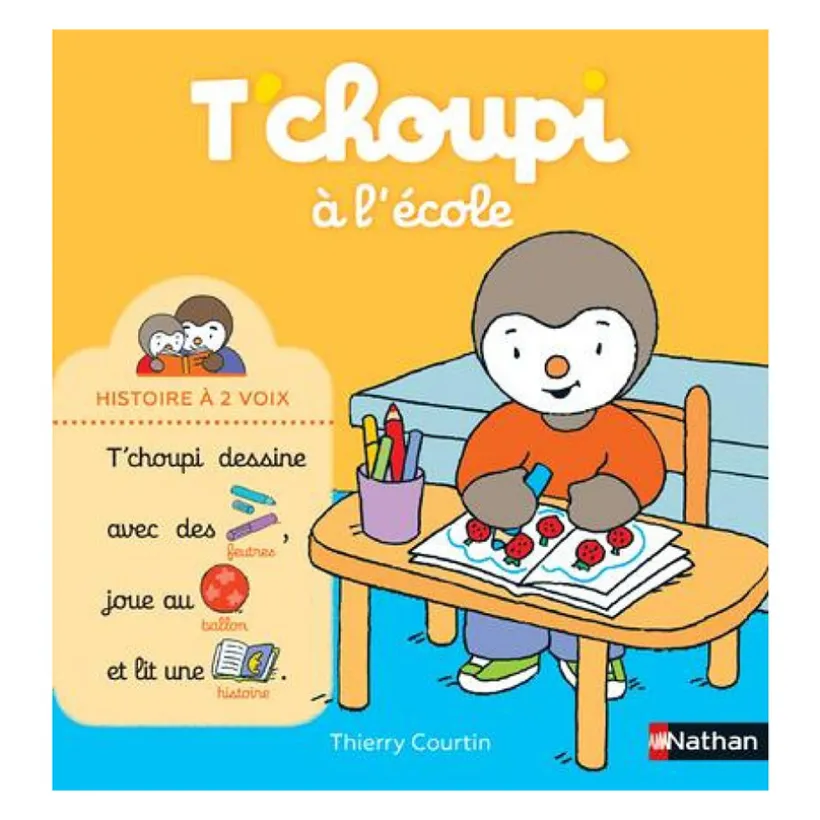 Livre T'Choupi à l'école