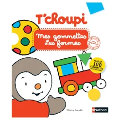 Livre T'choupi Mes gommettes Les formes