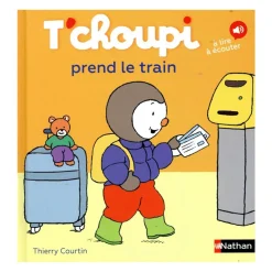 Livre T'choupi prend le train