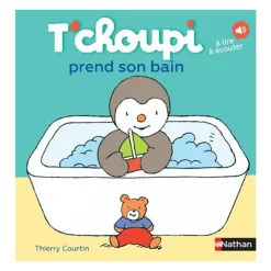 Livre T'choupi prend son bain