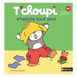 Livre T'Choupi s'habille tout seul