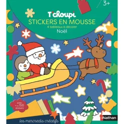 Livre T'choupi stickers en mousse Noël