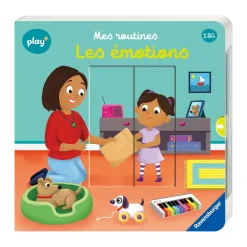 Livre à tirettes Play+ "Mes routines - Les émotions"